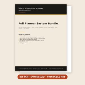 Full Planner System Bundle