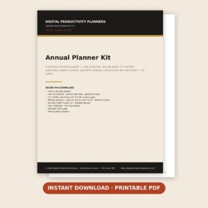 Annual Planner Kit