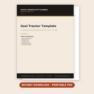 Goal Tracker Template