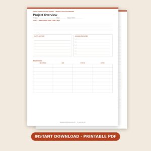 Project Focus Dashboard