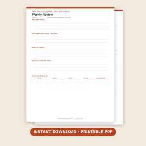 Weekly Review Template