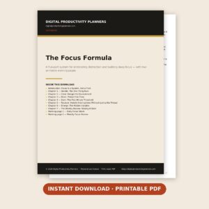 The Focus Formula